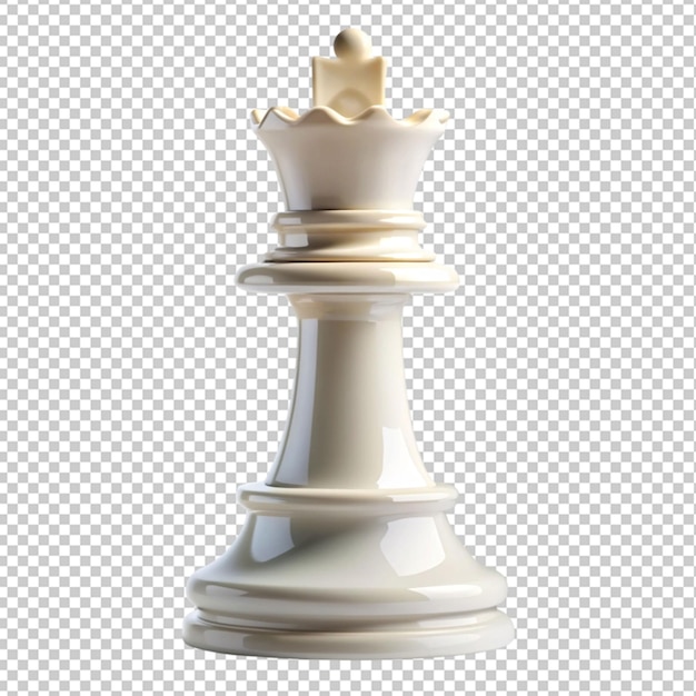 PSD of a queen white on transparent background