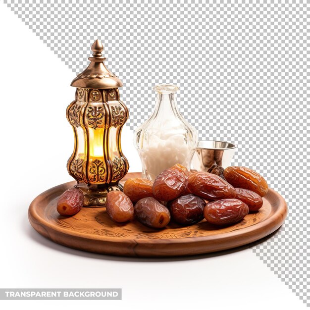 PSD psd ramadan food decoration isolated without background