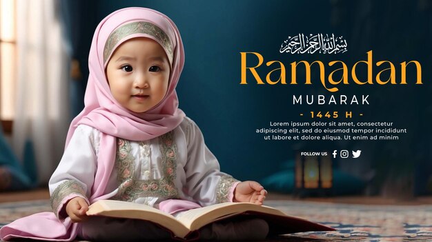 PSD ramadan kareem banner template