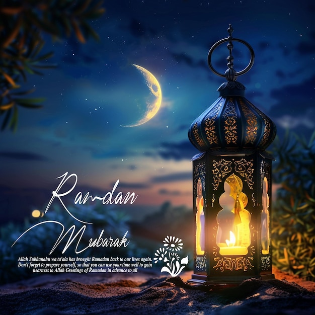 PSD ramadan mubarak traditional islamic festival religious