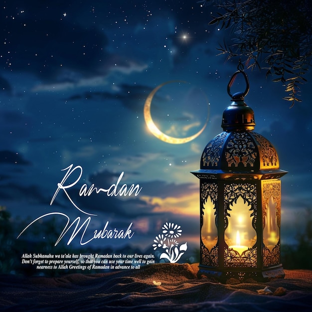 PSD ramadan mubarak traditional islamic festival religious