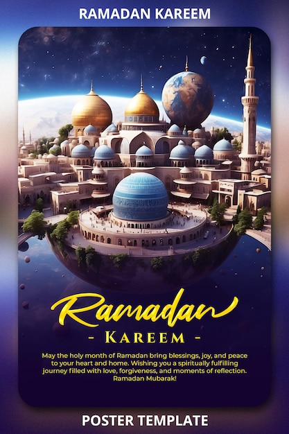 PSD ramadan poster template