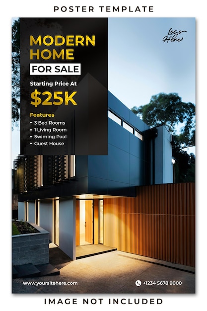 PSD psd real estate house property flyer poster template