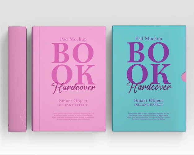 PSD Realistic Hardcover Book Mockup