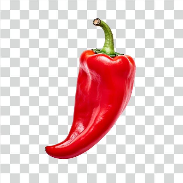 psd red bell pepper transparent