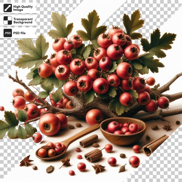 PSD psd red currant on transparent background