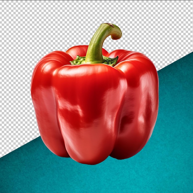 PSD red pepper on transparent background