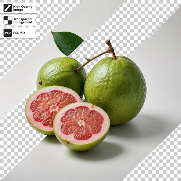 PSD red pomelo fruit on transparent background with editable mask layer