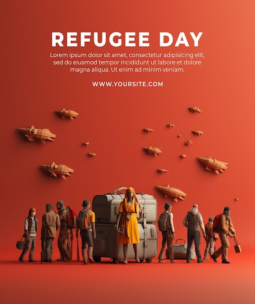 PSD refugee day poster