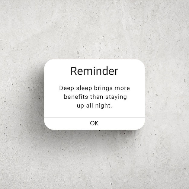 PSD Reminder with wall gray background instagram post template