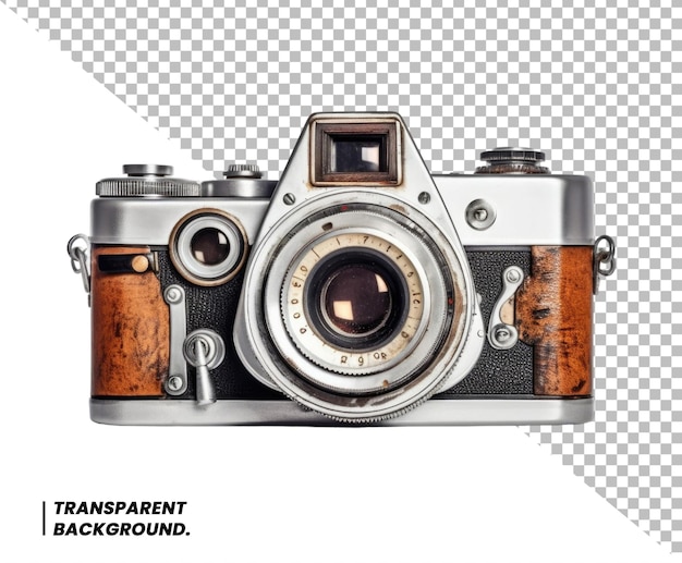 PSD Retro vintage Antique camera Isolated