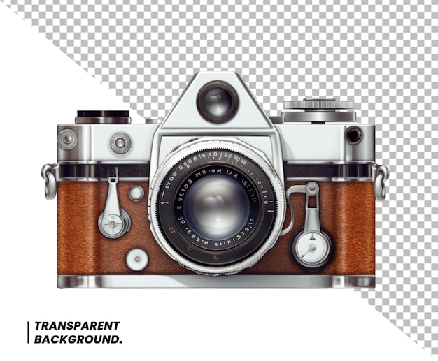 PSD Retro vintage Antique camera Isolated