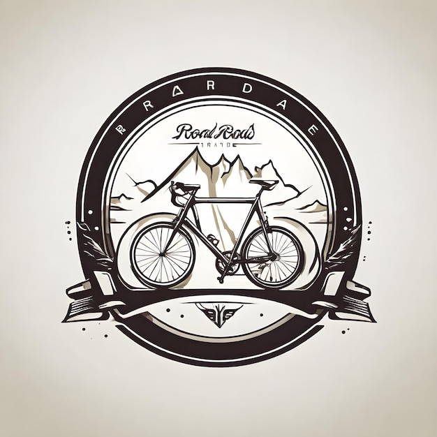 PSD psd road bike logo template