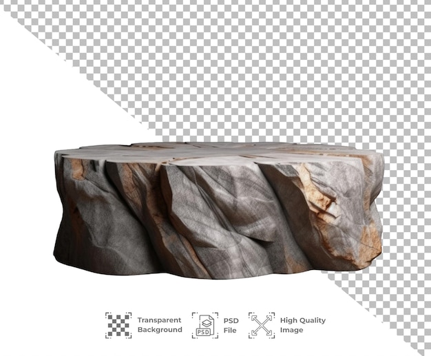 PSD Rock Stone Podium isolated