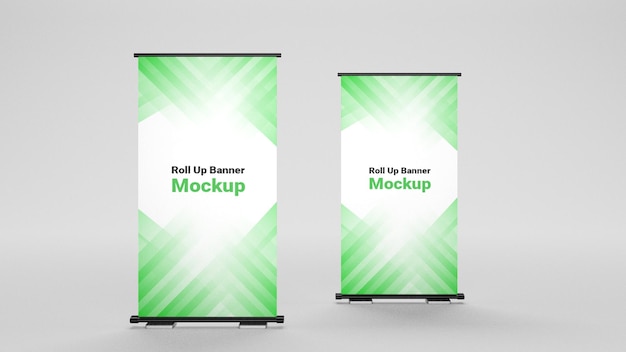 PSD roll up banner mockup