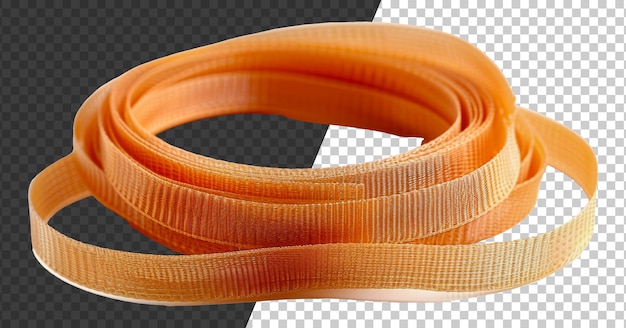 PSD psd rolled yellow elastic band cut out stock png