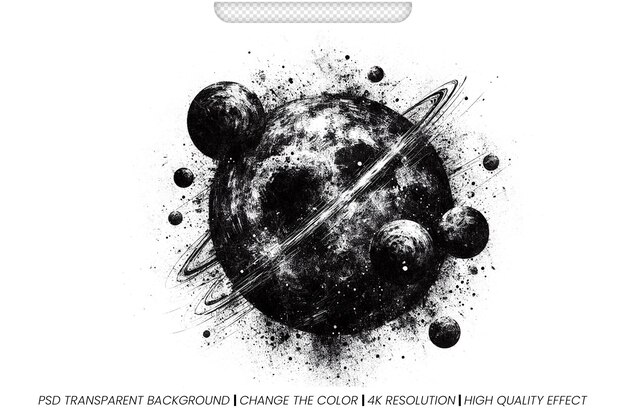 PSD psd rough black and white texture distressed overlay texture effect isolated transparent background