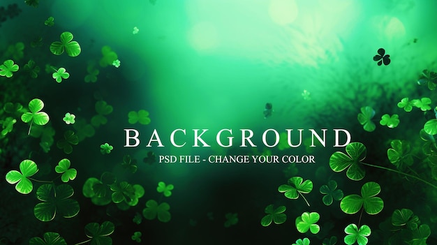 PSD Saint Patricks Day green background