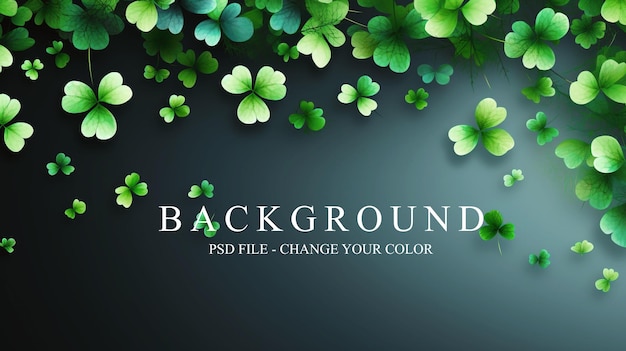 PSD Saint Patricks Day green background