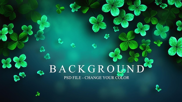 PSD Saint Patricks Day green background