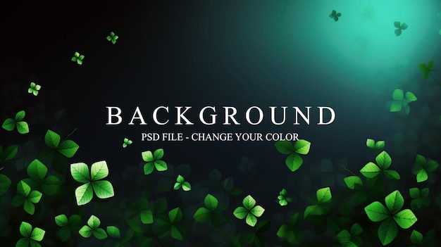 PSD Saint Patricks Day green background