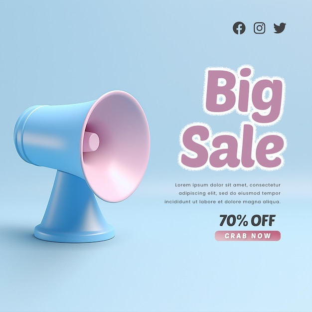 PSD psd sale promotion social media post