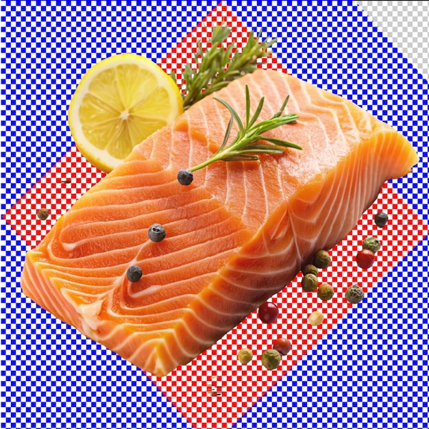 PSD of a salmon on transparent background