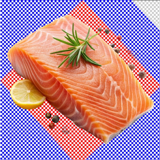 PSD of a salmon on transparent background