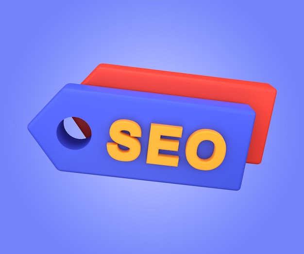 PSD psd seo tags 3d icon