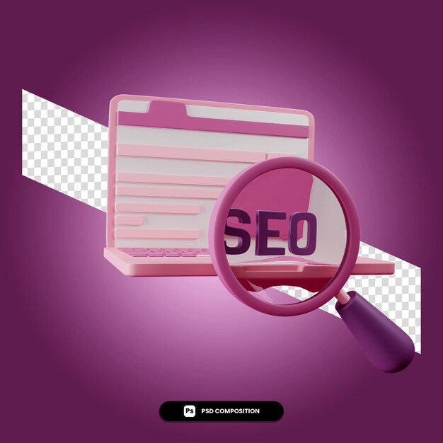 PSD psd seo tools illustration