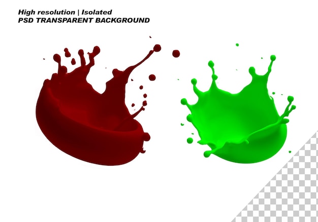 PSD set liquid milk or yogurt realistic splashes png on isolated transparent background