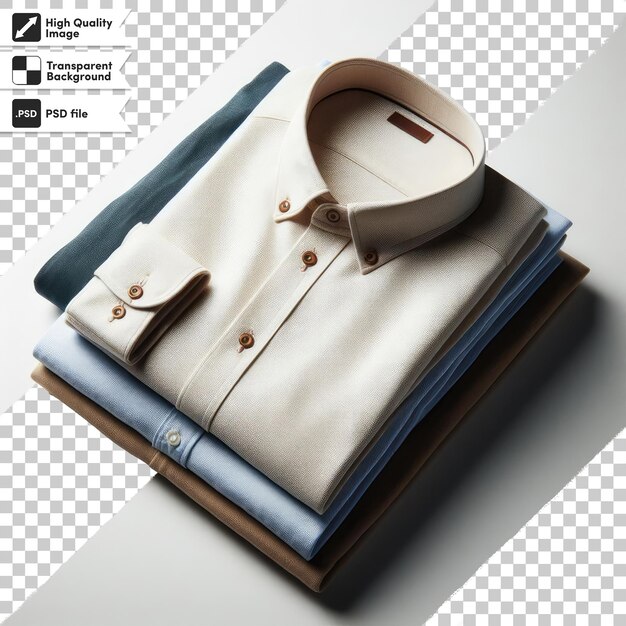 PSD shirt on transparent background with editable mask layer