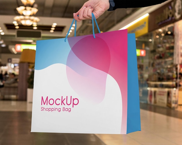 psd shopping bag mockup