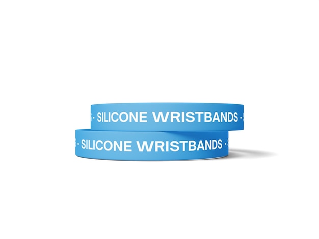 PSD silicone wristband mockup