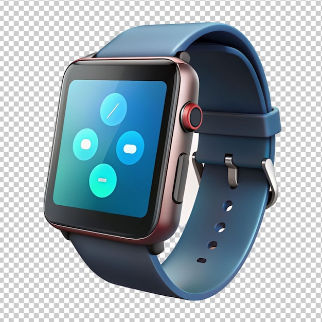 PSD of a smart watch isolated on transparent background