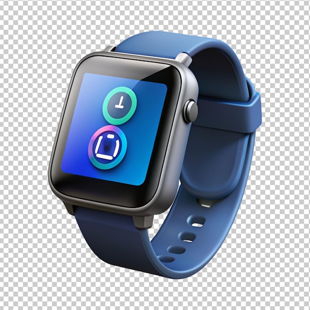 PSD of a smart watch isolated on transparent background