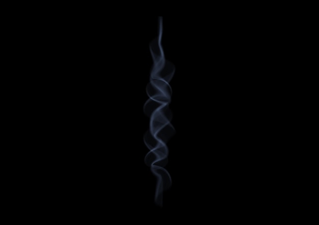 PSD smoke design on black background