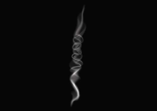 PSD smoke design on black background