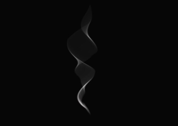 PSD smoke design on black background