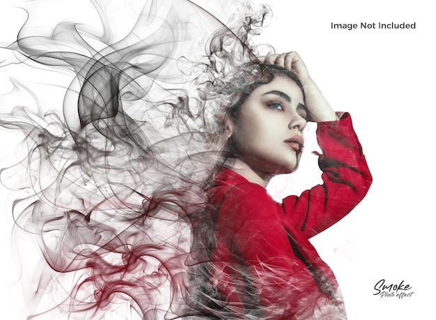 PSD psd smoke dispersion photo effect template