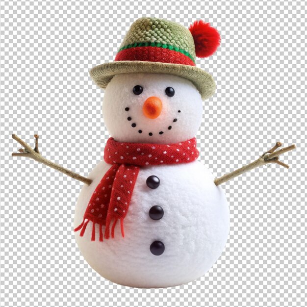 PSD psd of snowman on transparent background