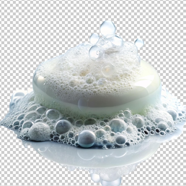 PSD psd of a soapy water on white background