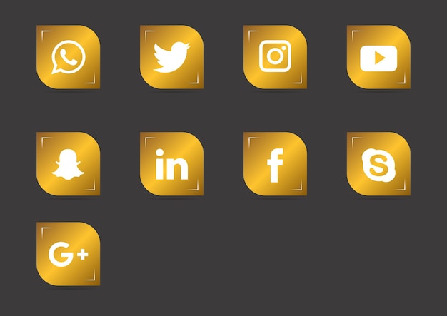 Psd social media 3d icons pack