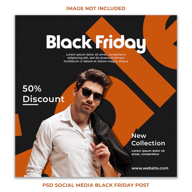 Psd social media black friday post