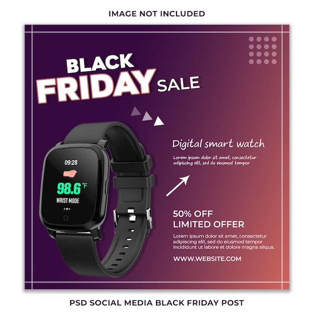 Psd social media black friday post