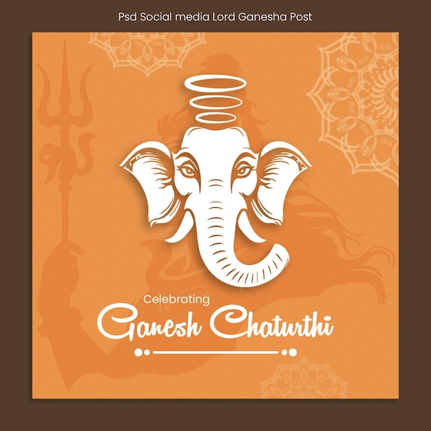 Psd Social media Ganesh Chaturthi Post