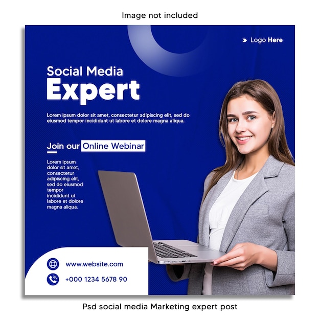 Psd social media Marketing expert post