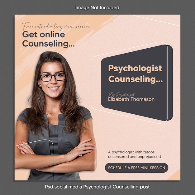 PSD psd social media psychologist counselling post