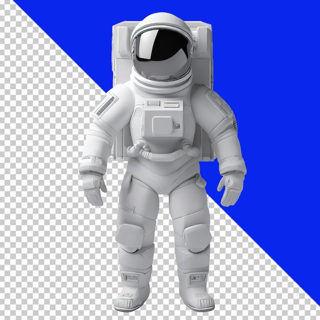 PSD of a space suit on transparent background