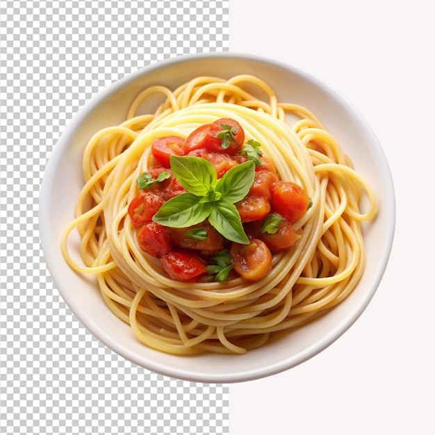 PSD of a spaghetti isolatedon transparent background